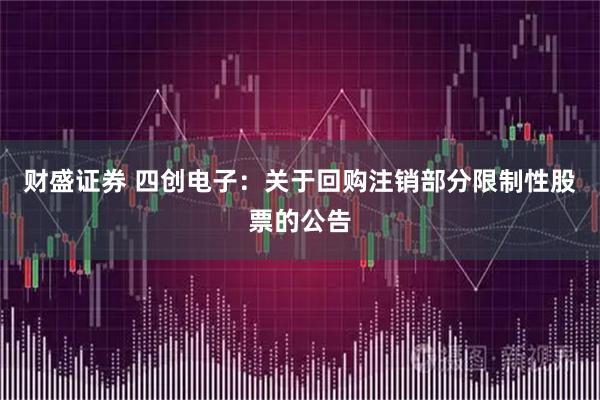 财盛证券 四创电子：关于回购注销部分限制性股票的公告